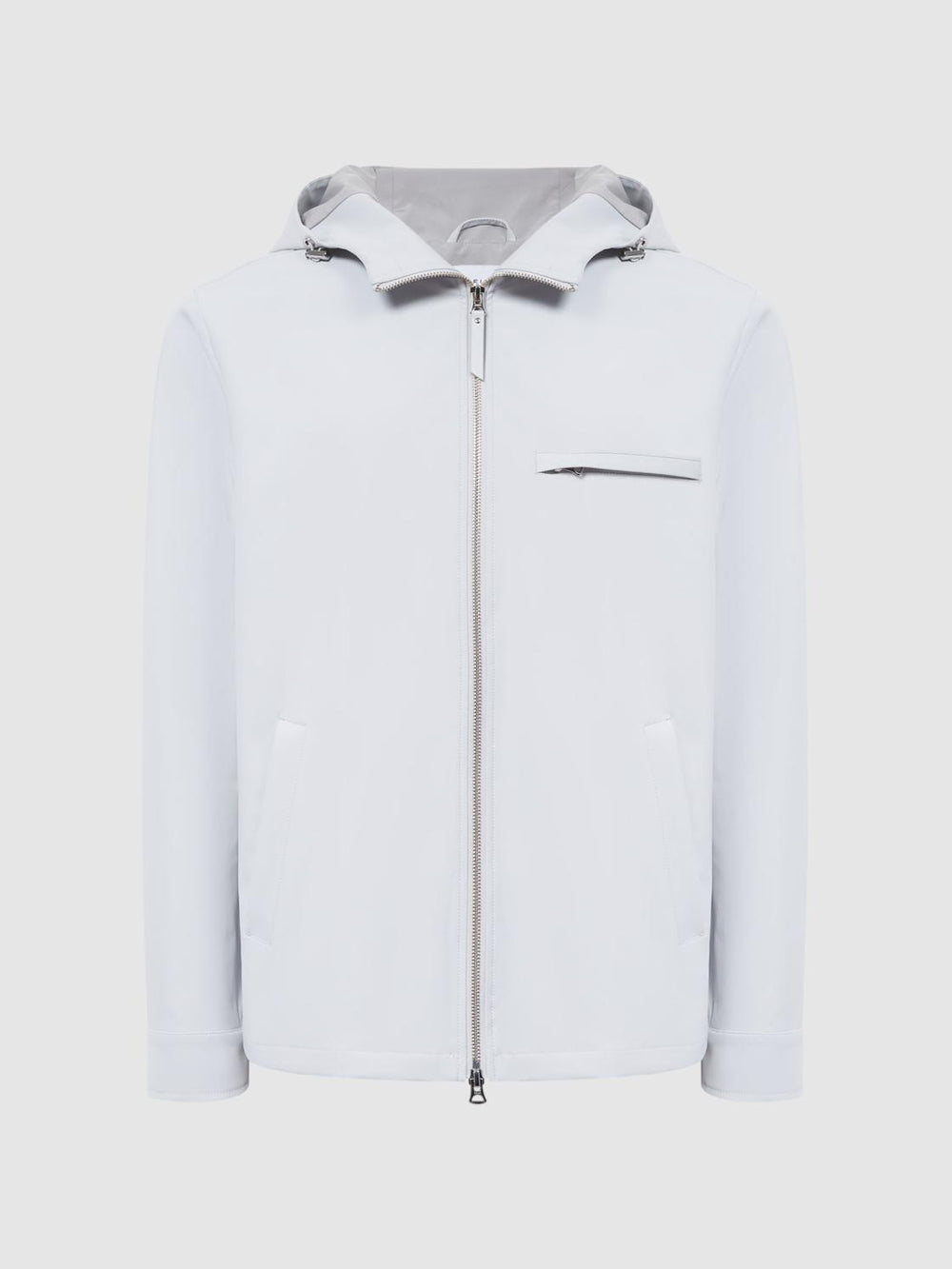 Reiss Coats & Jackets | Zuroke Zip Through Hooded Blouson Jacket Black - Men