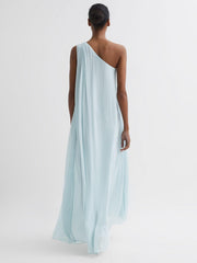 Reiss Dresses | Charly One Shoulder Maxi Dress Green - Women