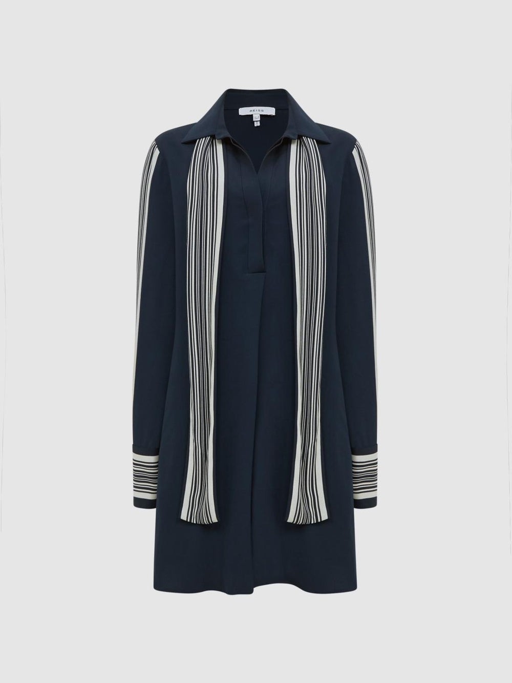 Reiss Dresses | Ellie Side Stripe Mini Dress Navy - Women
