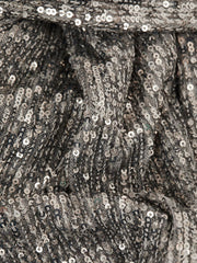 Reiss Dresses | Falan Halston Sequin Wrap Midi Dress Silver - Women