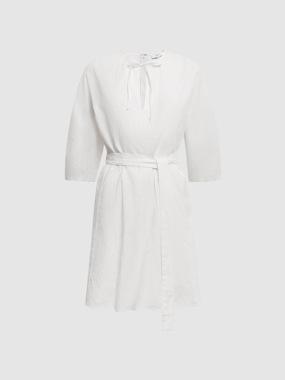 Reiss Dresses | Freida Relaxed Fit Self-Tie Mini Dress Cream - Women