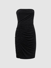 Reiss Dresses | Geneva Halston Embellished Strapless Mini Dress Black - Women