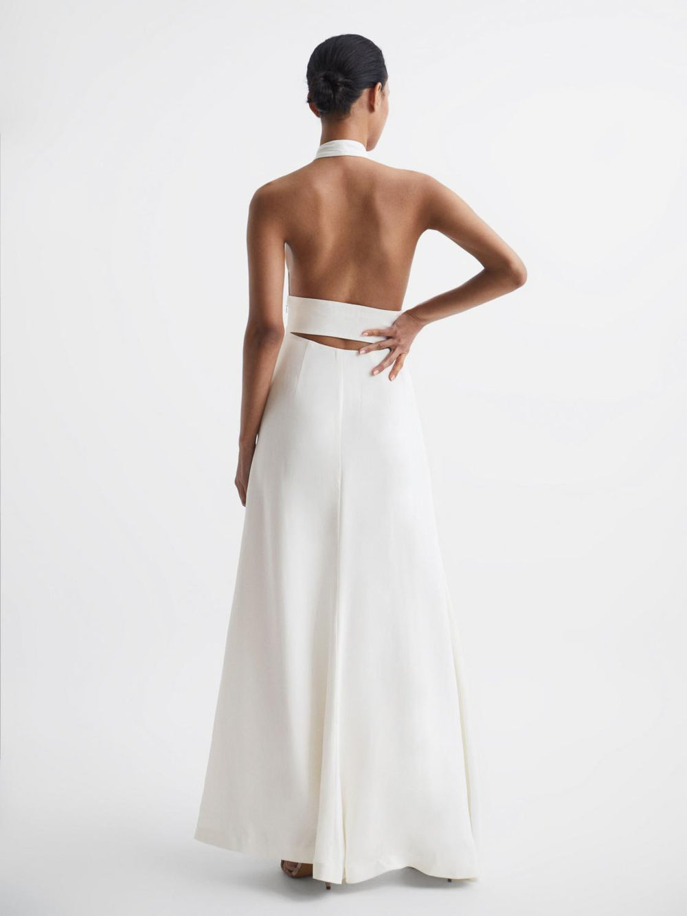 Reiss Dresses | Grace Maxi Dress With Cape White - Women