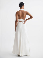 Reiss Dresses | Grace Maxi Dress With Cape White - Women