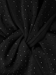 Reiss Dresses | Halston - Tenaya Halston Crystal Jersey Midi Dress Black - Women