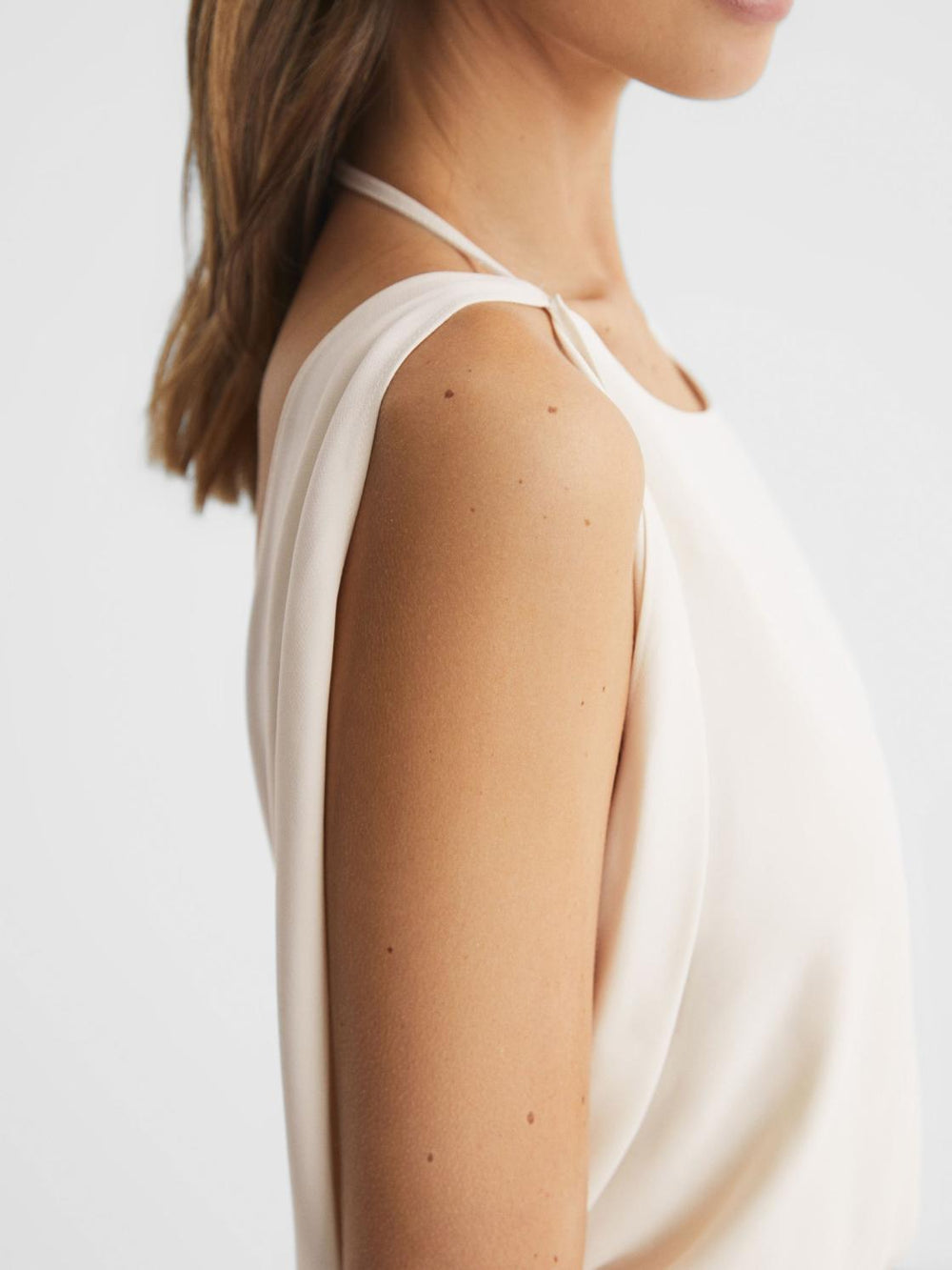 Reiss Dresses | Ida Cowl Neck Bridesmaid Maxi Dress Ivory - Women