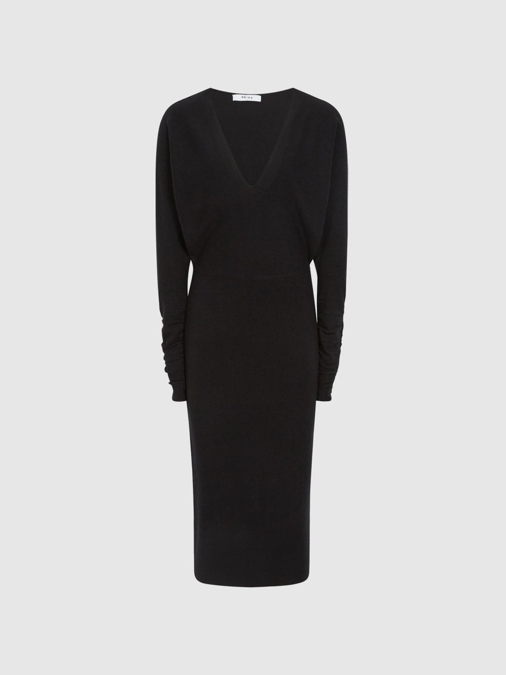Reiss Dresses | Jenna Cashmere Blend Ruched Sleeve Dress - Women