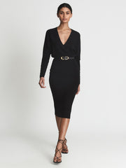 Reiss Dresses | Jenna Cashmere Blend Ruched Sleeve Dress - Women