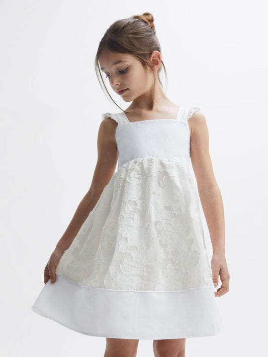 Reiss Dresses & Jumpsuits | Abby Lace Detail Bow Back Dress White - Children