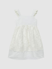 Reiss Dresses & Jumpsuits | Abby Lace Detail Bow Back Dress White - Children