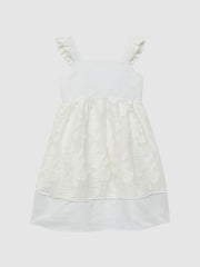 Reiss Dresses & Jumpsuits | Abby Lace Detail Bow Back Dress White - Children