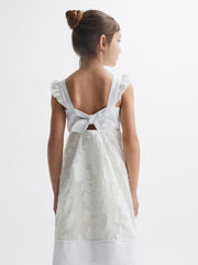 Reiss Dresses & Jumpsuits | Abby Lace Detail Bow Back Dress White - Children