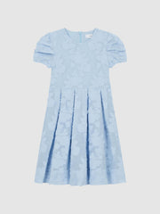 Reiss Dresses & Jumpsuits | Amalie Floral Print Textured Dress Blue - Children