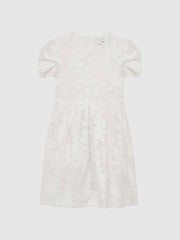 Reiss Dresses & Jumpsuits | Amalie Floral Print Textured Dress Ivory - Children