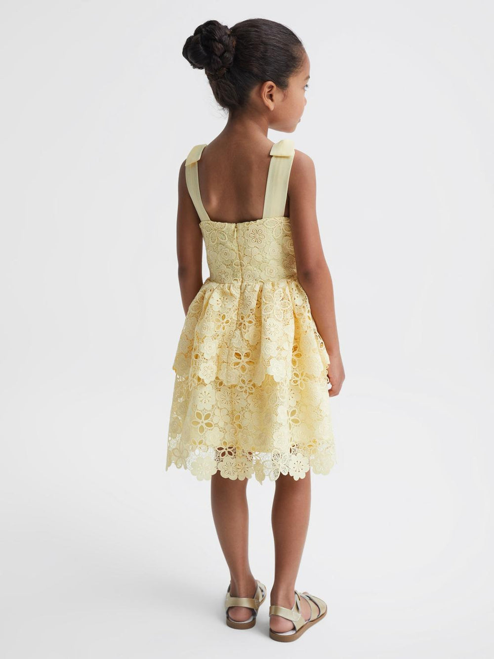 Reiss Dresses & Jumpsuits | Bethany Bow Strap Lace Dress Lemon - Children