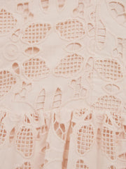 Reiss Dresses & Jumpsuits | Callie Cross Back Lace Dress Pink - Children