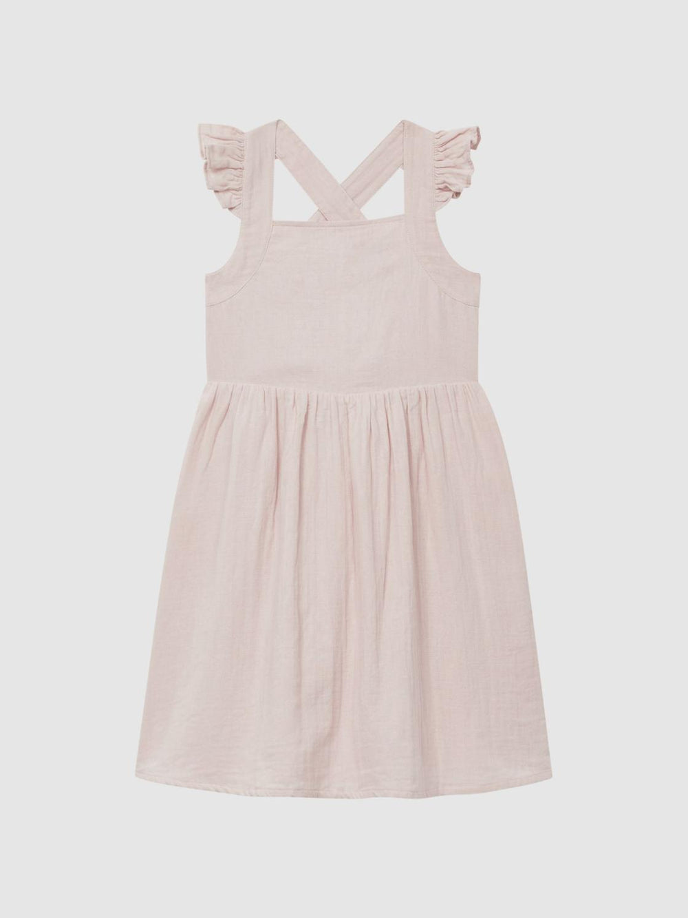 Reiss Dresses & Jumpsuits | Cerys Cotton Cross Back Dress Pink - Children
