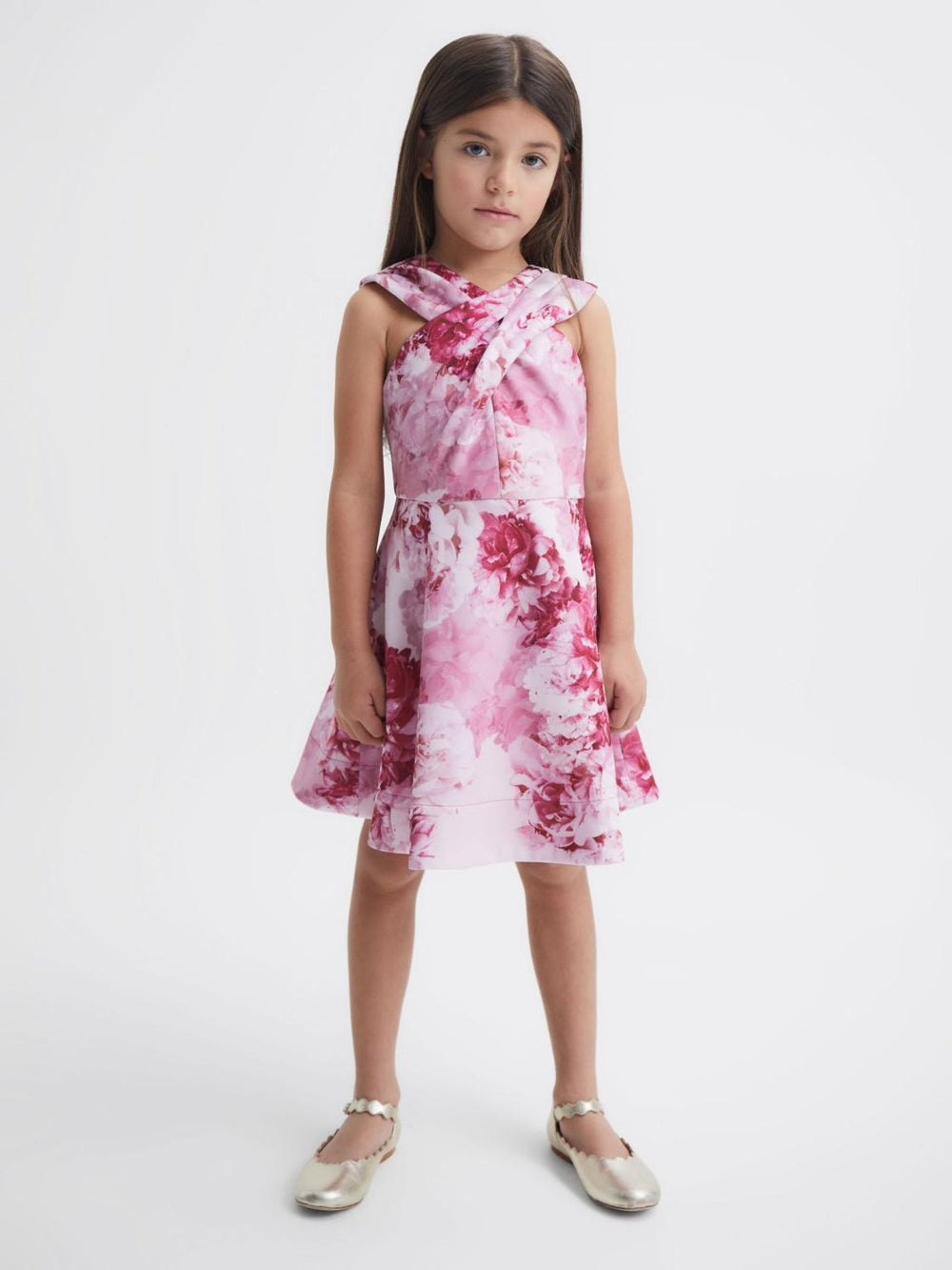 Reiss Dresses & Jumpsuits | Clara Floral Printed Dress Pink - Children