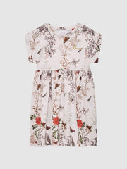 Reiss Dresses & Jumpsuits | Dahlia Floral Print Jersey Dress Pale Pink - Children