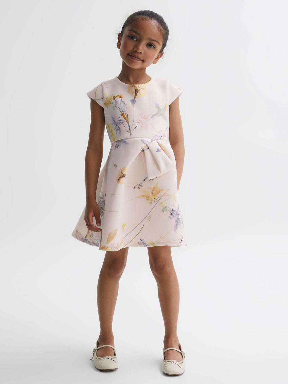 Reiss Dresses & Jumpsuits | Eda Scuba Floral Printed Dress Pink - Children