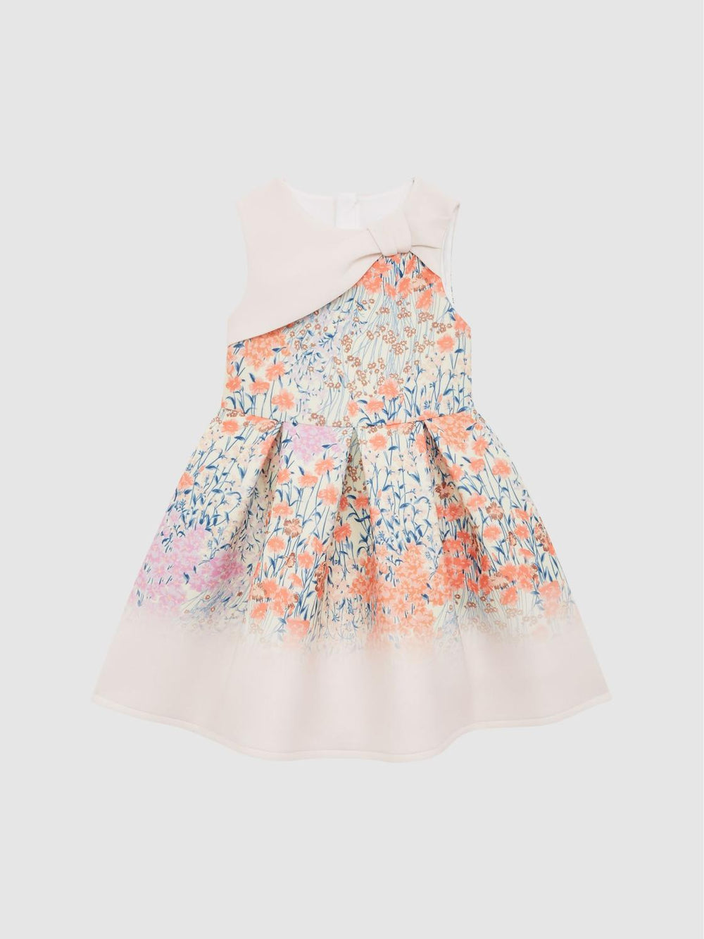 Reiss Dresses & Jumpsuits | Emily Scuba Floral Printed Dress Pale Pink - Children