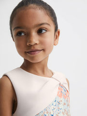 Reiss Dresses & Jumpsuits | Emily Scuba Floral Printed Dress Pale Pink - Children