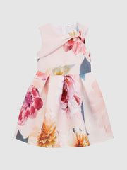 Reiss Dresses & Jumpsuits | Emily Scuba Floral Printed Dress Pink - Children