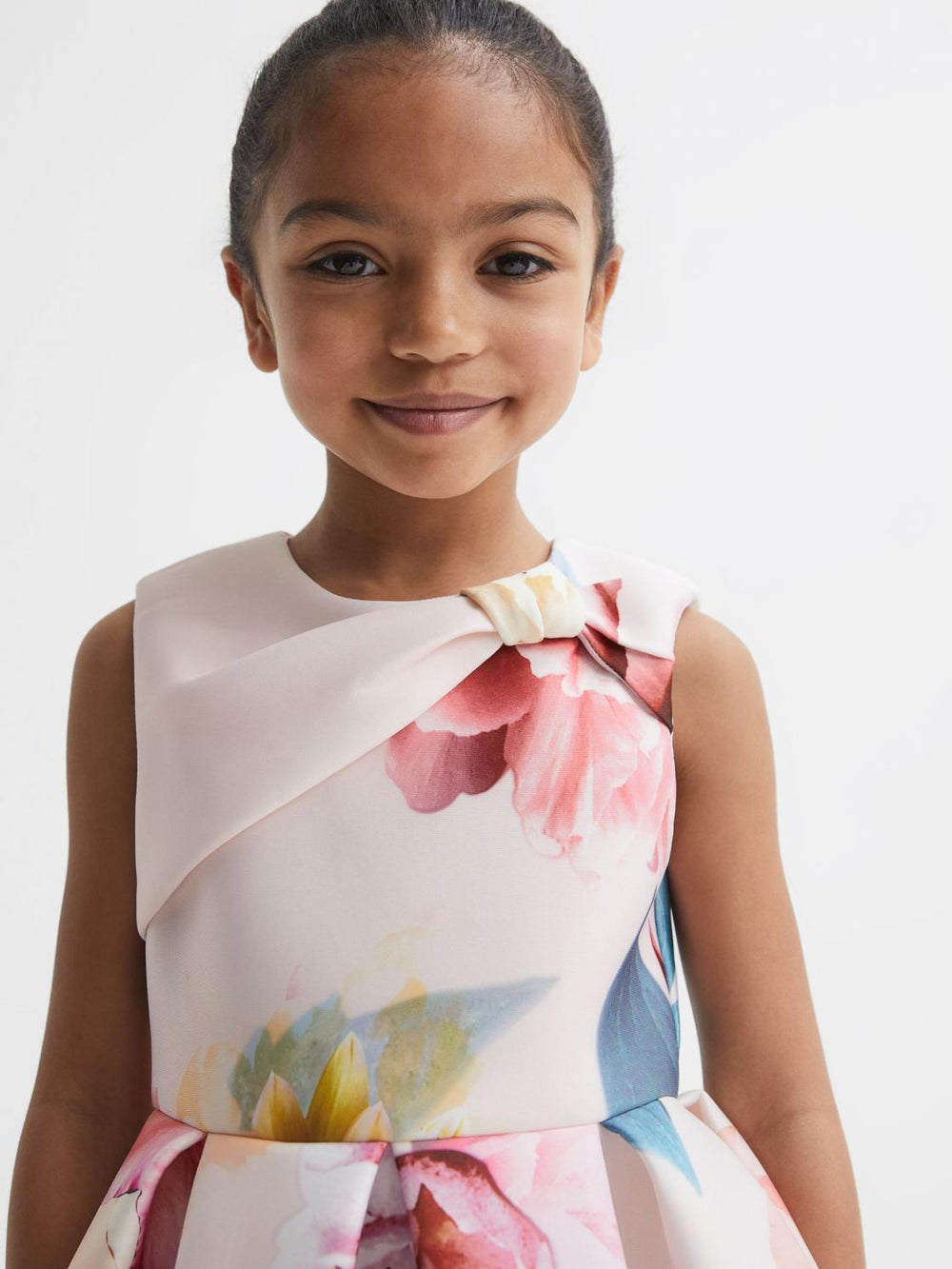 Reiss Dresses & Jumpsuits | Emily Scuba Floral Printed Dress Pink - Children