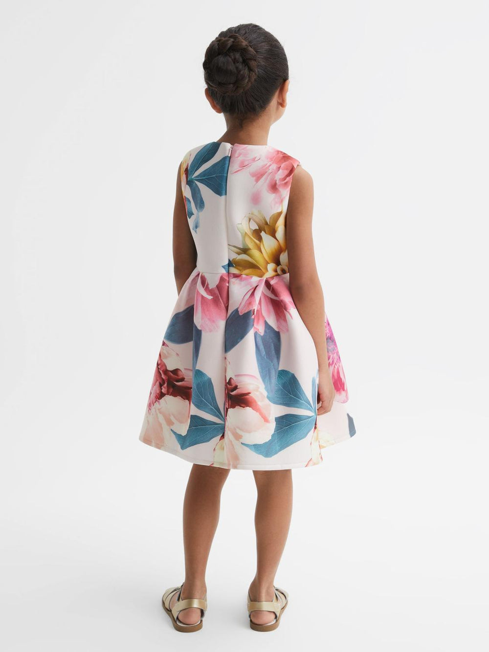 Reiss Dresses & Jumpsuits | Emily Scuba Floral Printed Dress Pink - Children