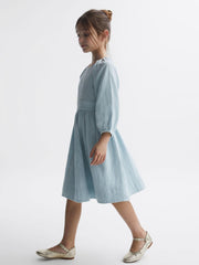 Reiss Dresses & Jumpsuits | Hannah Cotton Bow Back Dress Blue - Children