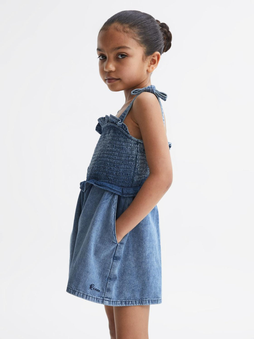 Reiss Dresses & Jumpsuits | Hattie Denim Playsuit Blue - Children