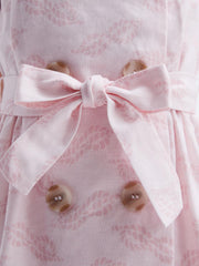 Reiss Dresses & Jumpsuits | Jacie Cap Sleeve Double Breasted Dress Pink Print - Children