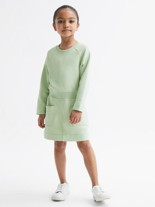 Reiss Dresses & Jumpsuits | Janine Sweatshirt Dress Sage - Children