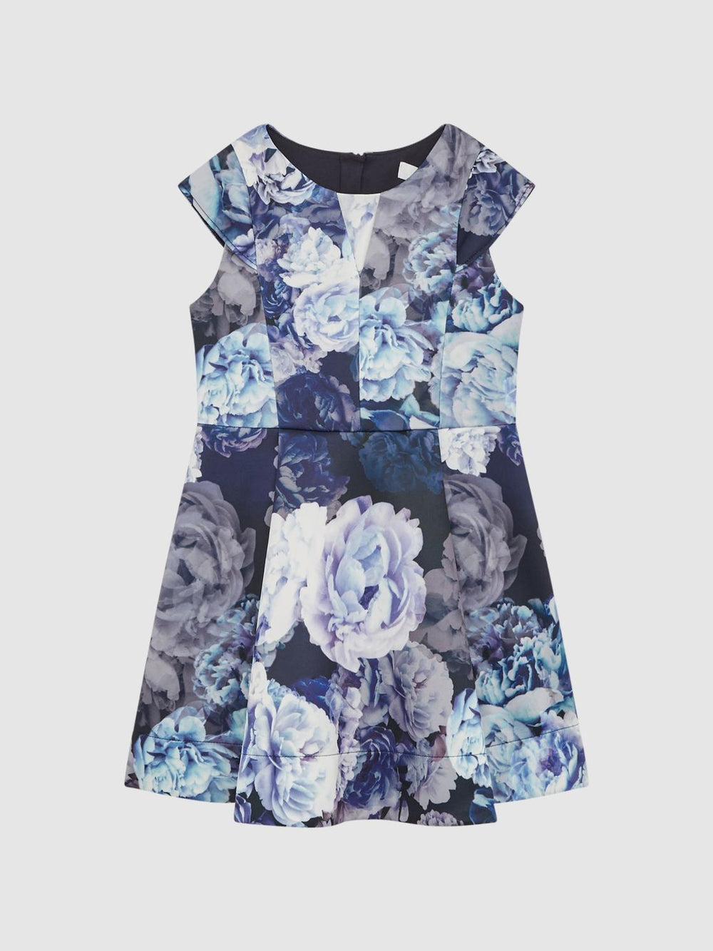 Reiss Dresses & Jumpsuits | Keri Floral Printed Scuba Dress Blue - Children