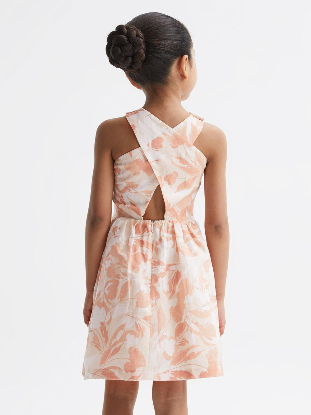 Reiss Dresses & Jumpsuits | Lottie Floral Print Halter Neck Dress Pink Print - Children