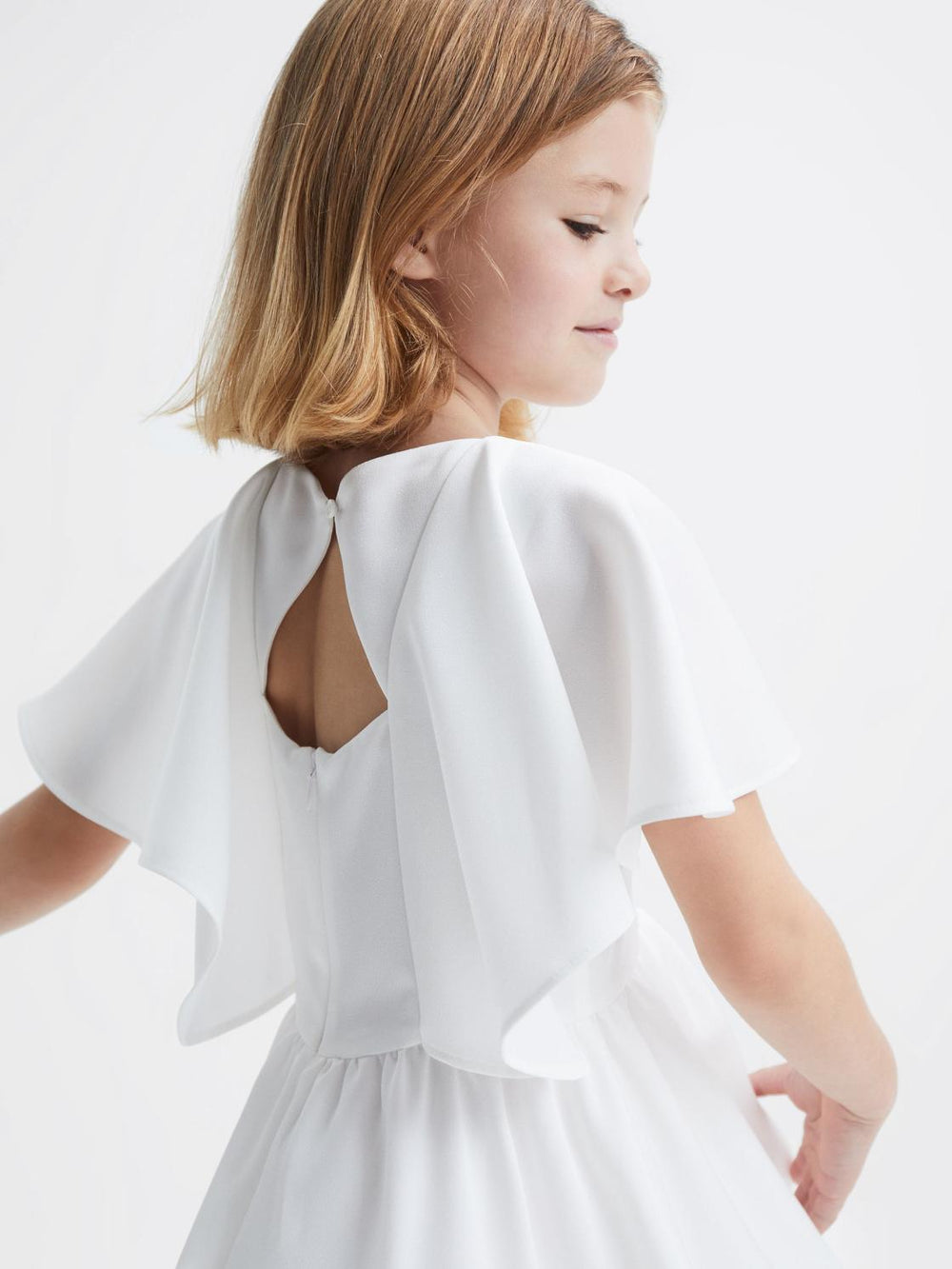 Reiss Dresses & Jumpsuits | Maisie Satin Midi Dress Ivory - Children