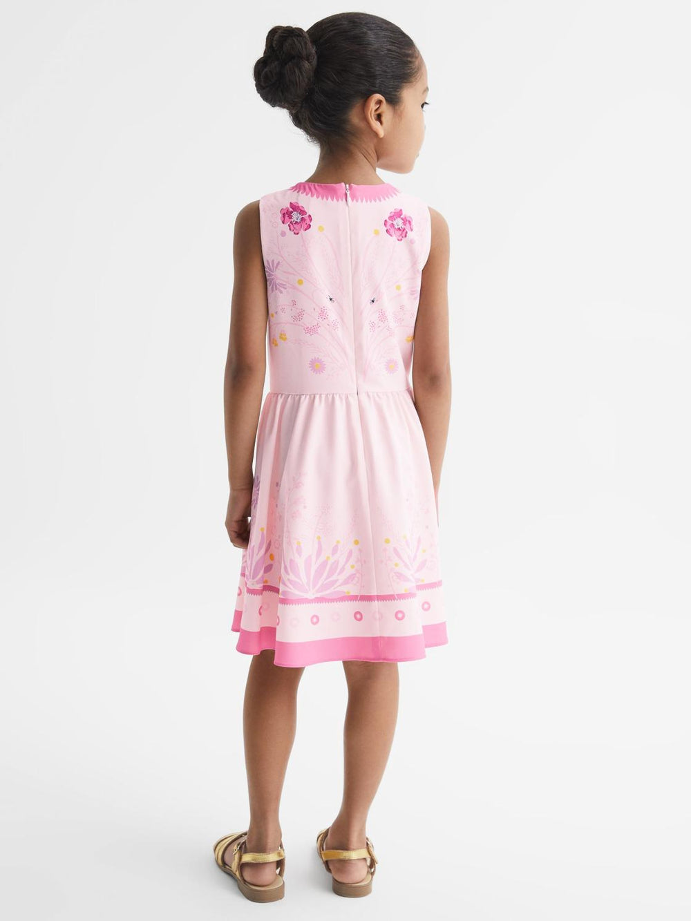 Reiss Dresses & Jumpsuits | Mara Sleeveless Floral Print Dress Pink - Children