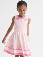Reiss Dresses & Jumpsuits | Mara Sleeveless Floral Print Dress Pink - Children