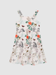 Reiss Dresses & Jumpsuits | Marcie Printed Strappy Dress Ivory Print - Children