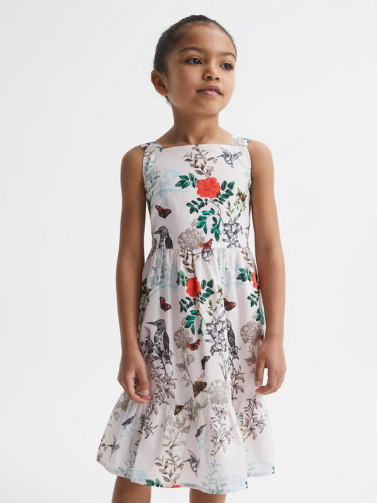 Reiss Dresses & Jumpsuits | Marcie Printed Strappy Dress Ivory Print - Children