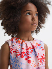 Reiss Dresses & Jumpsuits | Max Floral Print Pleated Dress Pink Print - Children