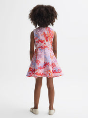 Reiss Dresses & Jumpsuits | Max Floral Print Pleated Dress Pink Print - Children