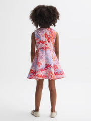 Reiss Dresses & Jumpsuits | Max Floral Print Pleated Dress Pink Print - Children
