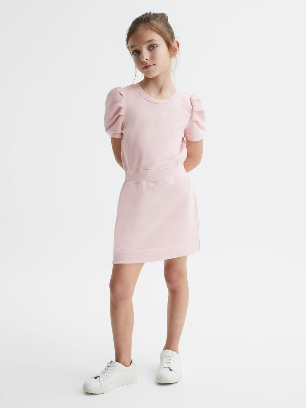 Reiss Dresses & Jumpsuits | Mimi Pleated Sleeve Dress Pink - Children