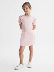 Reiss Dresses & Jumpsuits | Mimi Pleated Sleeve Dress Pink - Children