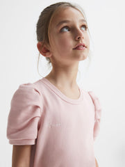 Reiss Dresses & Jumpsuits | Mimi Pleated Sleeve Dress Pink - Children