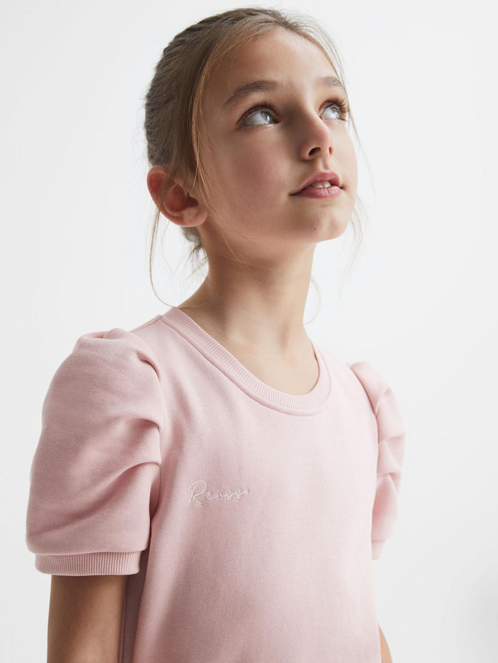 Reiss Dresses & Jumpsuits | Mimi Pleated Sleeve Dress Pink - Children