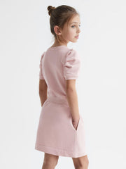 Reiss Dresses & Jumpsuits | Mimi Pleated Sleeve Dress Pink - Children