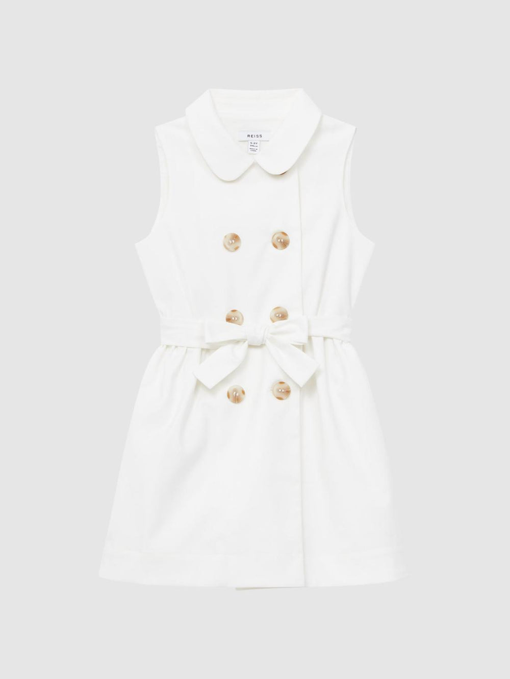 Reiss Dresses & Jumpsuits | Natalie Sleeveless Belted Dress White - Children