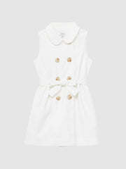 Reiss Dresses & Jumpsuits | Natalie Sleeveless Belted Dress White - Children